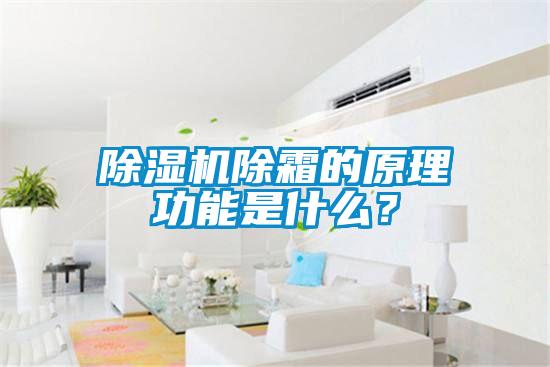 除濕機除霜的原理功能是什么？