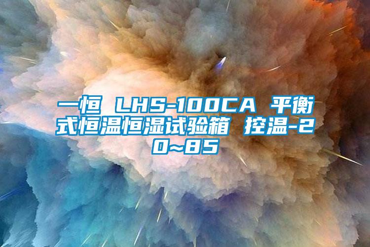 一恒 LHS-100CA 平衡式恒溫恒濕試驗(yàn)箱 控溫-20~85℃